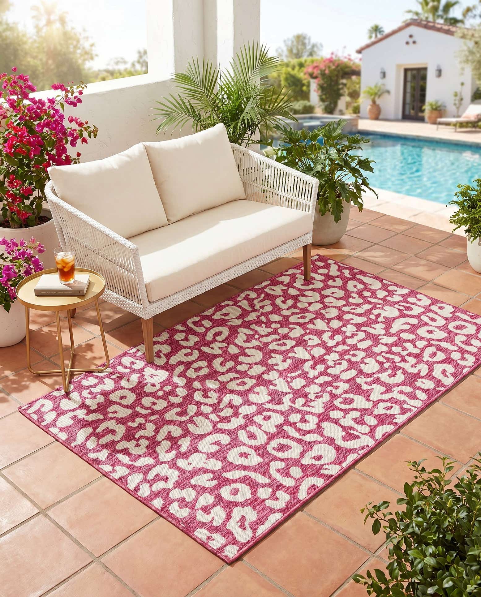 3' x 5' 3 Easy-Clean Safari Indoor / Outdoor Rug