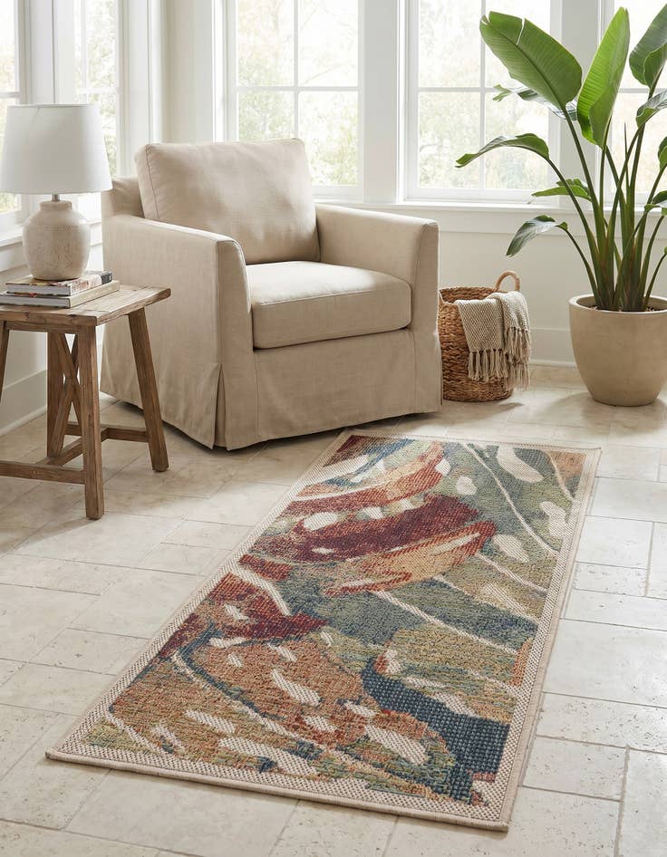 Detail image of 2' x 4' Easy-Clean Baja Indoor / Outdoor Runner Rug