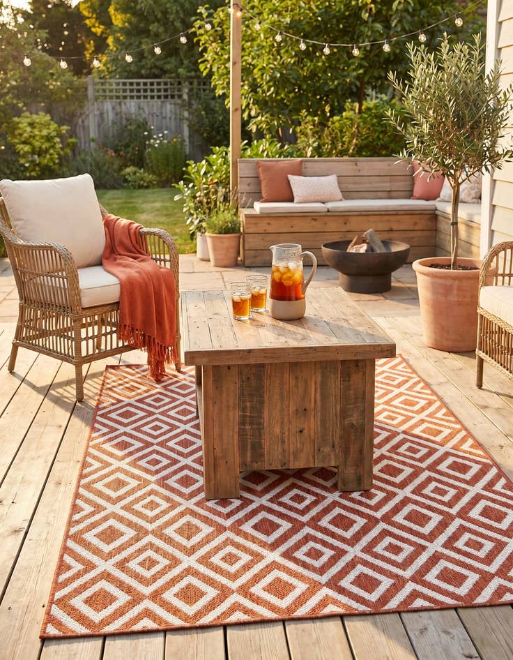 Detail image of 3' x 5' 3 Easy-Clean Jill Zarin Turks and Caicos Indoor / Outdoor Rug