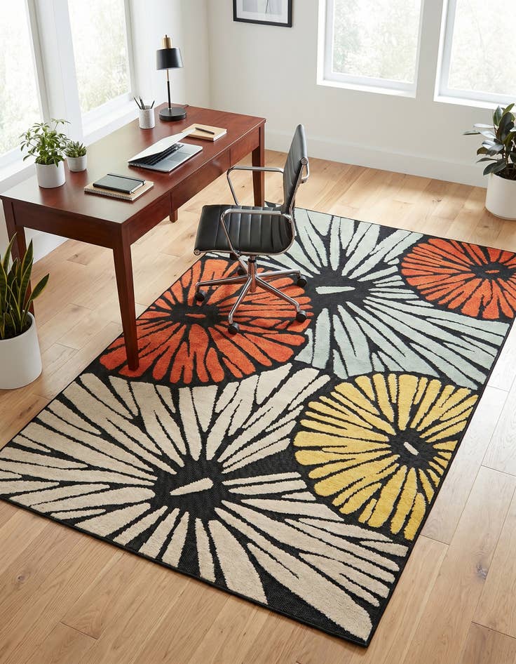 Detail image of 5' 3 x 8' Easy-Clean Casablanca Indoor / Outdoor Rug