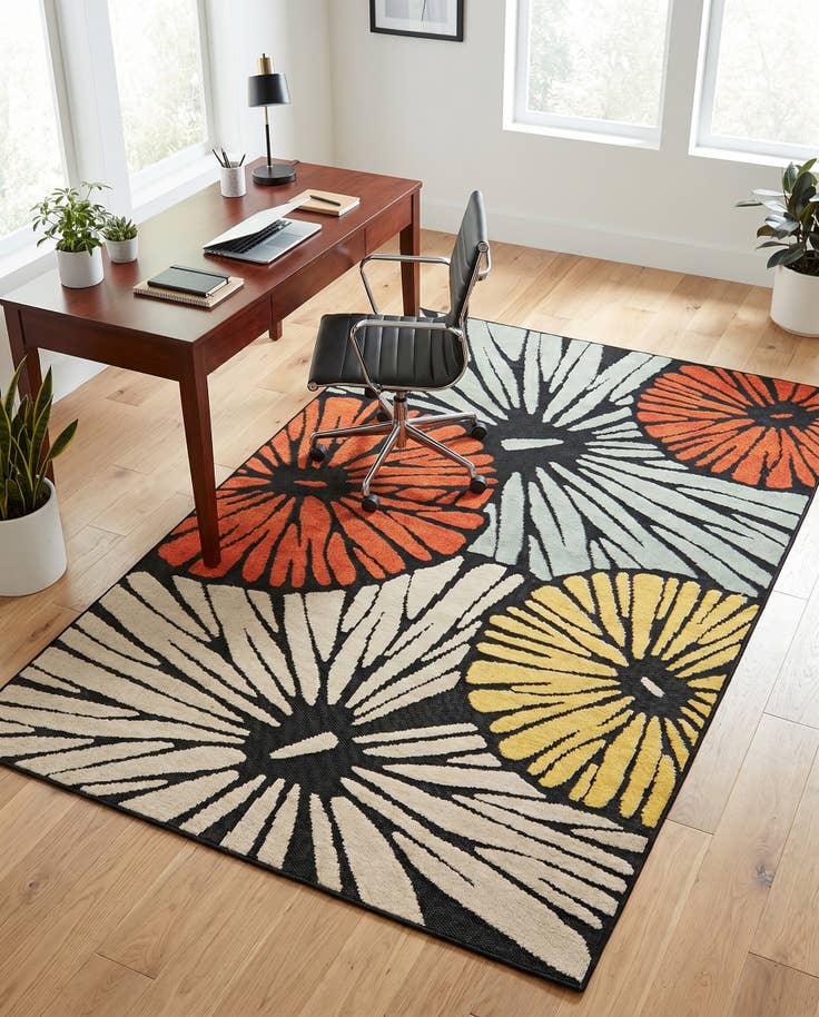 Detail image of 5' 3 x 8' Easy-Clean Casablanca Indoor / Outdoor Rug