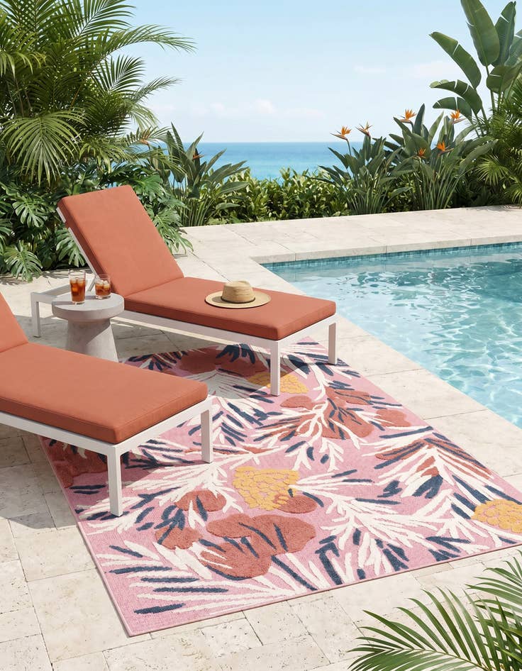 Detail image of 5' x 7' 7 Easy-Clean Indoor / Outdoor Rug