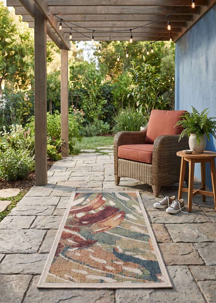 2' x 4' Easy-Clean Baja Indoor / Outdoor Runner Rug