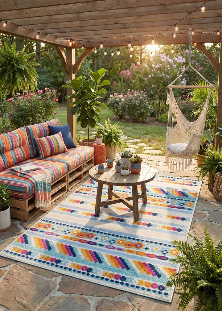 6' x 9' Easy-Clean Aruba Indoor / Outdoor Rug