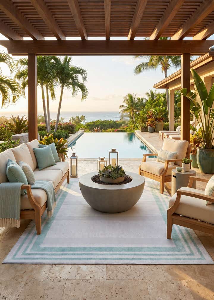 7' x 10' Easy-Clean Aruba Indoor / Outdoor Rug