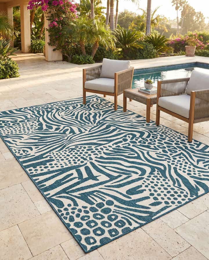 6' x 9' Easy-Clean Safari Indoor / Outdoor Rug