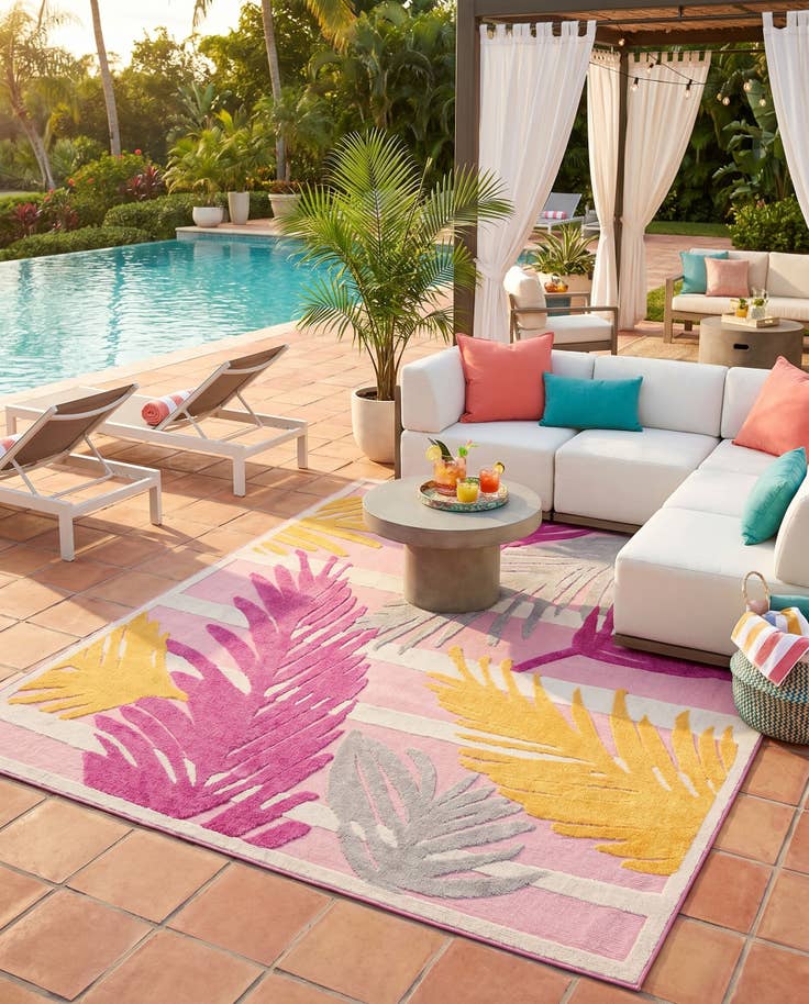 Detail image of 7' 10 x 10' Easy-Clean Aruba Indoor / Outdoor Rug