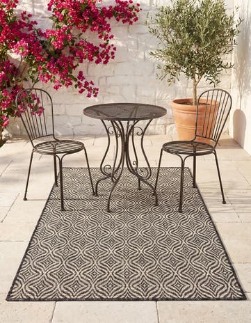 3' x 5' 3 Easy-Clean Lattice Indoor / Outdoor Rug
