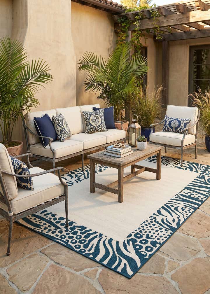 5' x 8' Easy-Clean Safari Indoor / Outdoor Rug