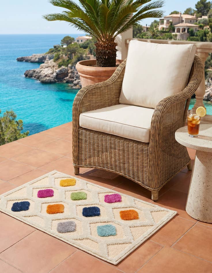Detail image of 2' x 3' Easy-Clean Aruba Indoor / Outdoor Rug