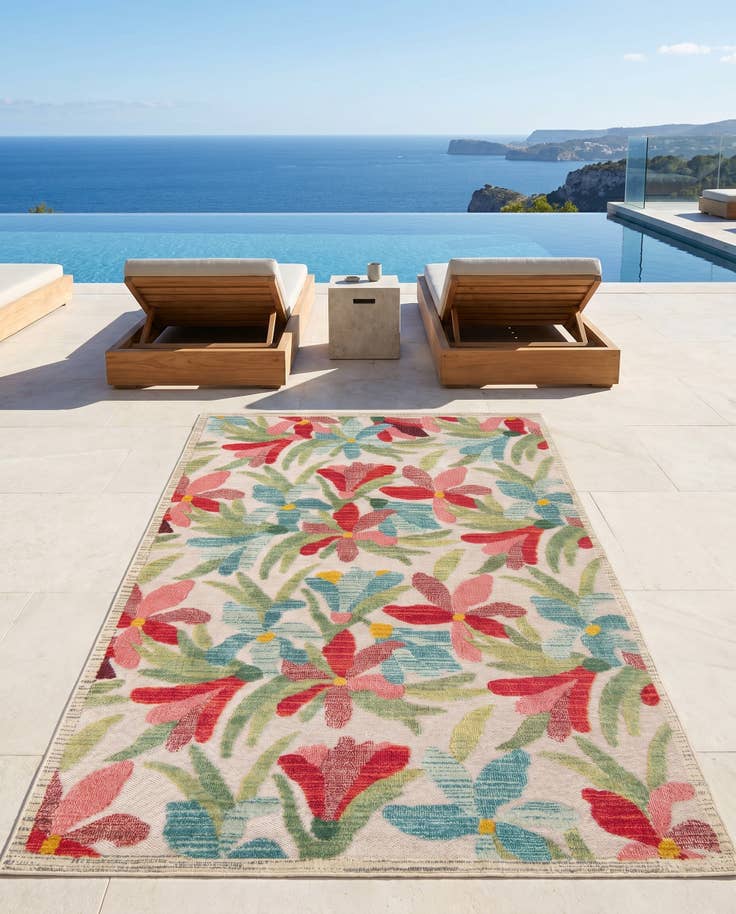 Detail image of 6' x 9' Easy-Clean Casablanca Indoor / Outdoor Rug