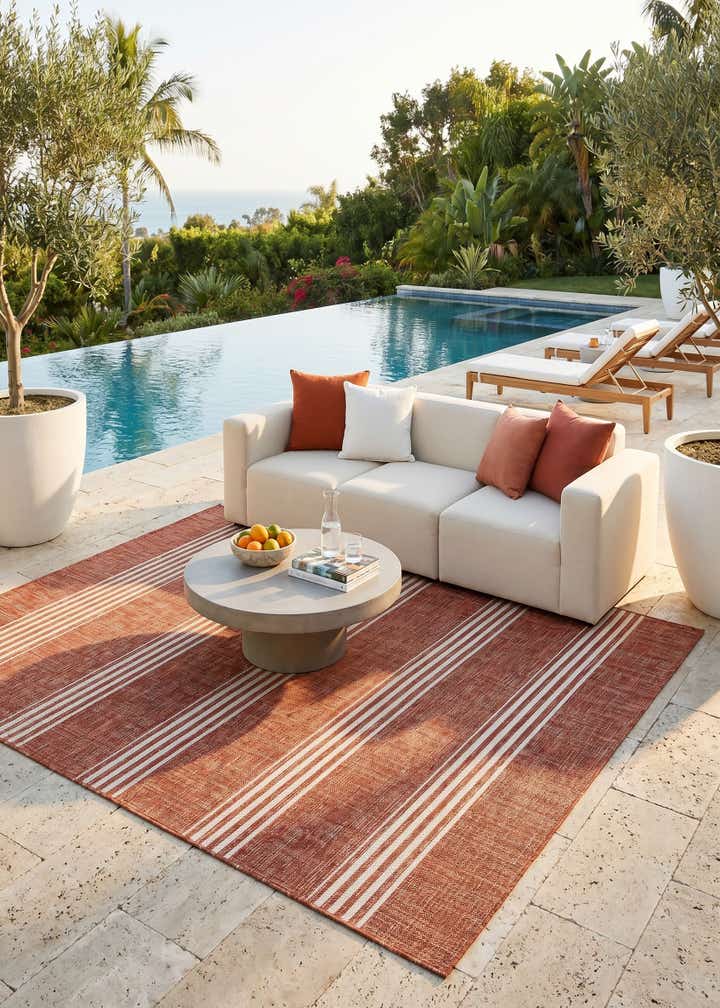 5' 3 x 8' Easy-Clean Jill Zarin Anguilla Indoor / Outdoor Rug