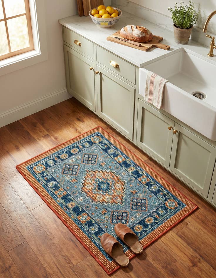 Detail image of 2' x 3' Easy-Clean Baja Indoor / Outdoor Rug