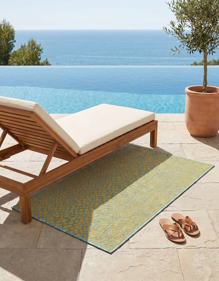 Detail image of 3' x 5' 3 Easy-Clean Jill Zarin Cape Town Indoor / Outdoor Rug