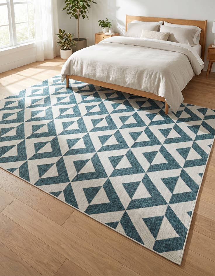 Detail image of 7' 10 x 10' Easy-Clean Jill Zarin Napa Indoor / Outdoor Rug