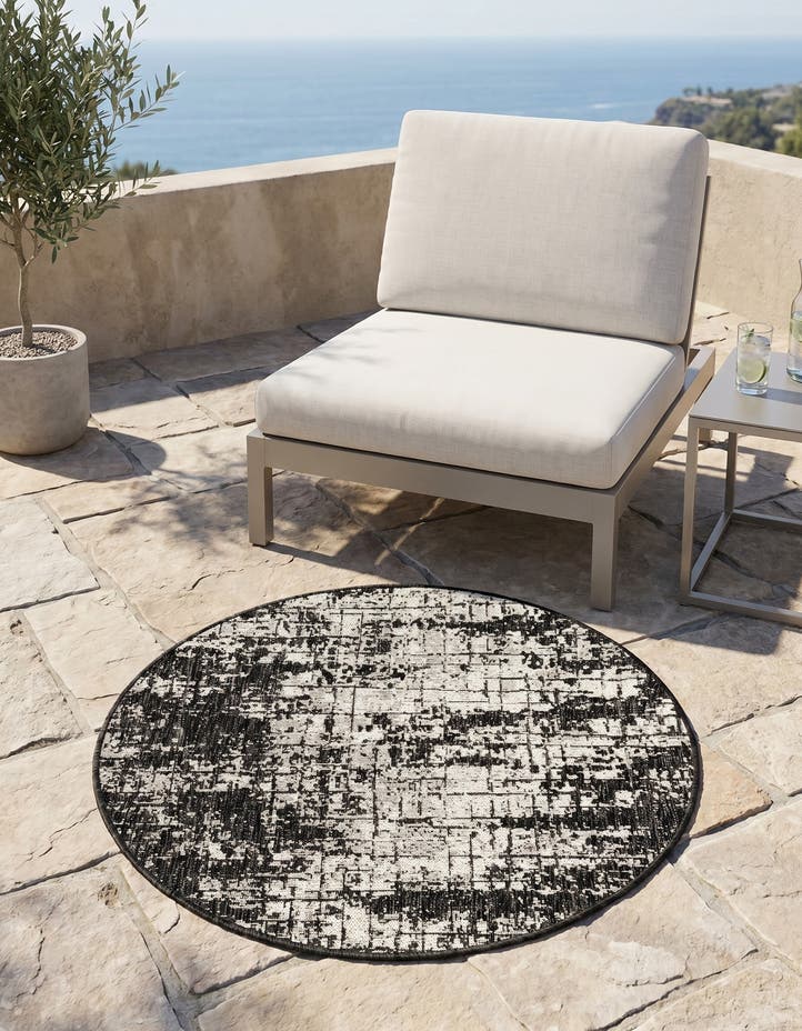3' x 3' Easy-Clean Modern Indoor / Outdoor...