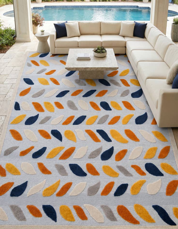 Detail image of 9' x 12' Easy-Clean Aruba Indoor / Outdoor Rug