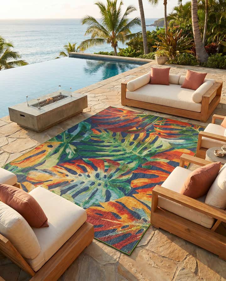 9' x 12' Easy-Clean Baja Indoor / Outdoor Rug