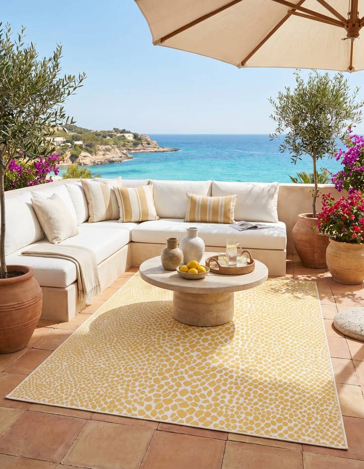 Detail image of 7' 10 x 10' Easy-Clean Jill Zarin Cape Town Indoor / Outdoor Rug