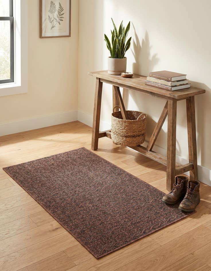 Detail image of 3' 3 x 5' Easy-Clean Modern Indoor / Outdoor Rug