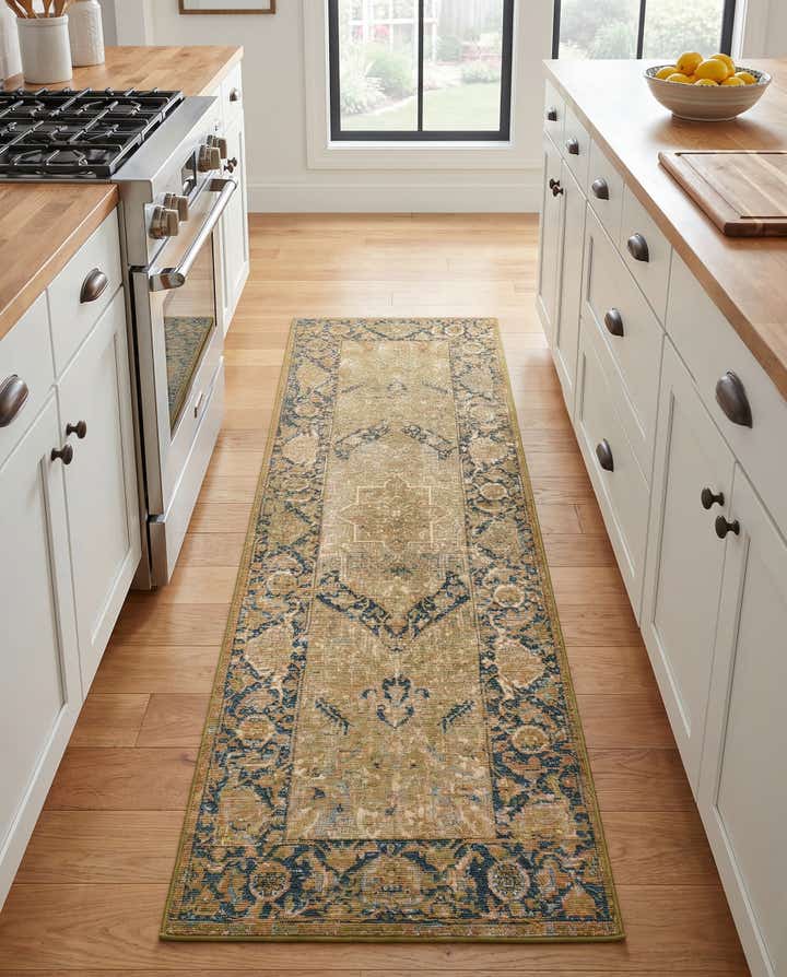 2' x 6' Easy-Clean Traditional Indoor / Outdoor Runner Rug