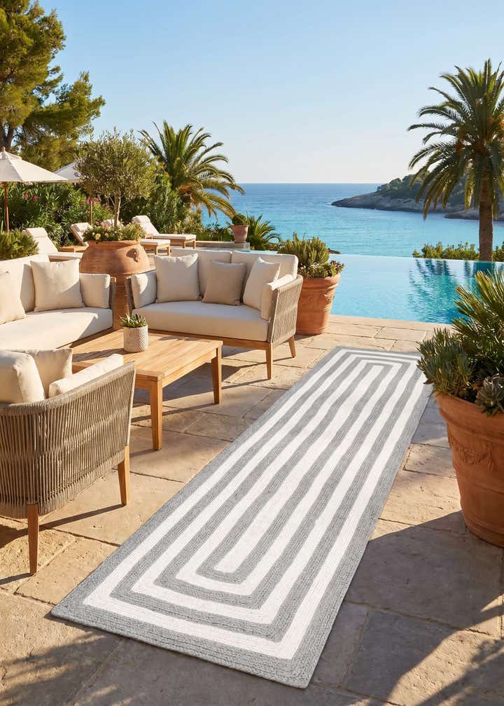 2' x 8' Easy-Clean Eco Verse Washable Indoor / Outdoor Runner Rug