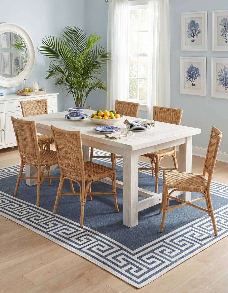 Detail image of 9' x 12' Easy-Clean Coastal Indoor / Outdoor Rug