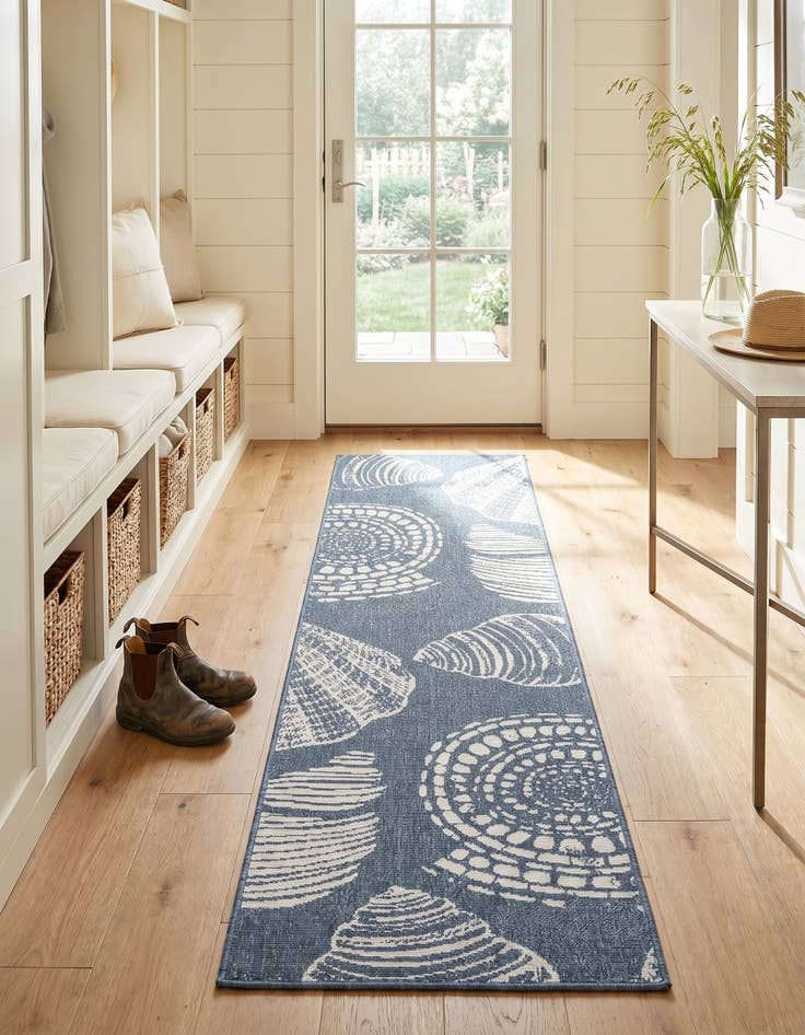 Detail image of 2' x 8' Easy-Clean Coastal Indoor / Outdoor Runner Rug