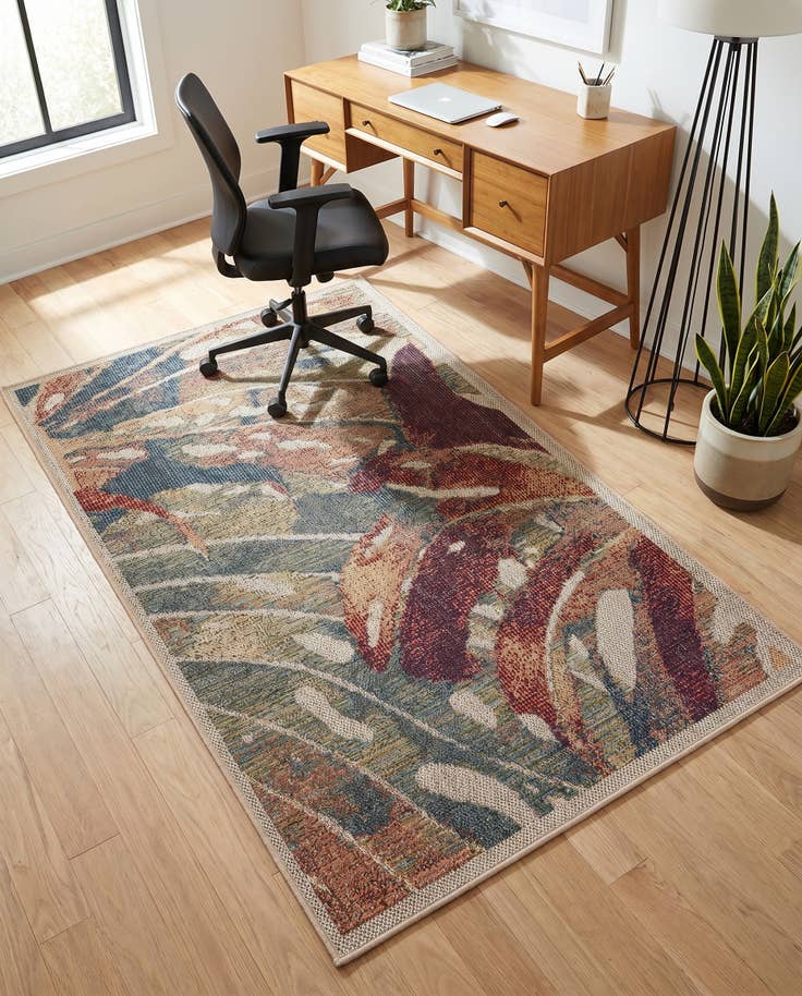 Detail image of 3' 1 x 5' 1 Easy-Clean Baja Indoor / Outdoor Rug