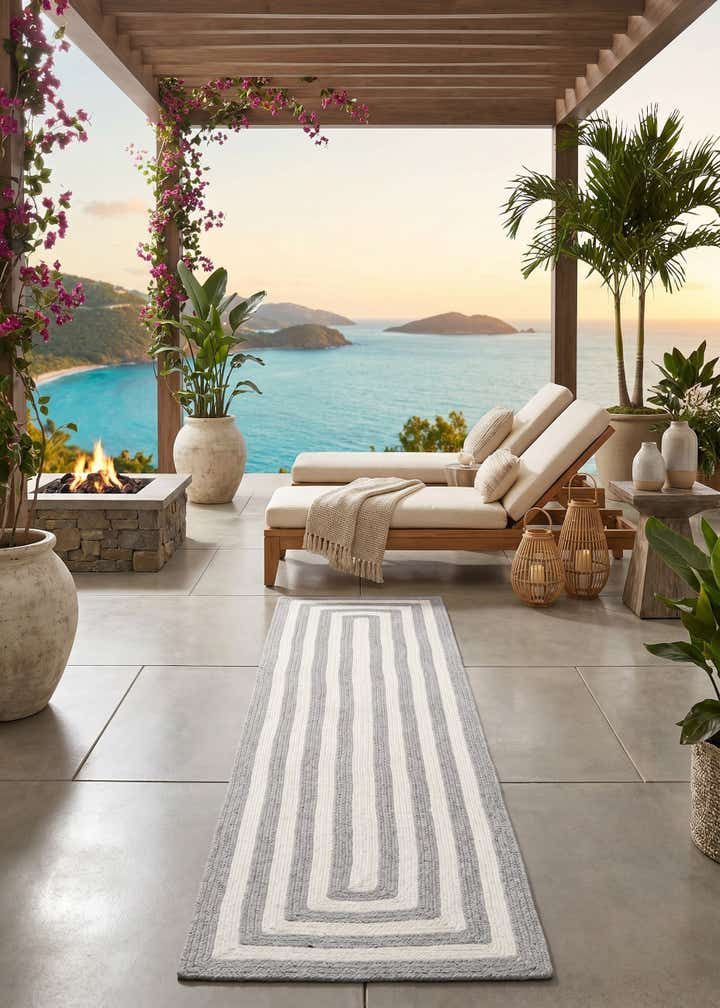 2' x 8' Easy-Clean Eco Verse Washable Indoor / Outdoor Runner Rug