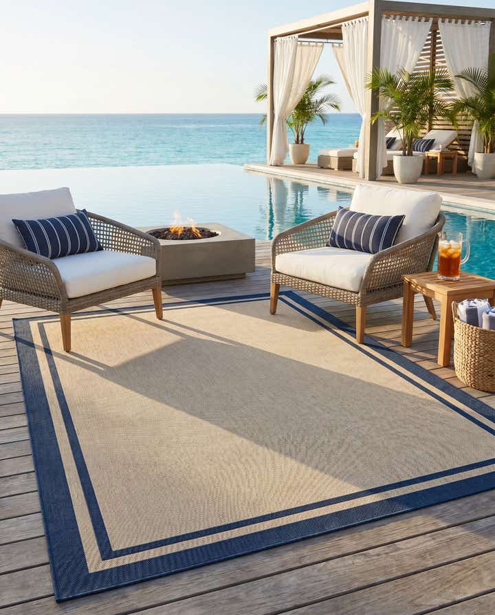 7' 10 x 10' Easy-Clean Aruba Indoor / Outdoor Rug