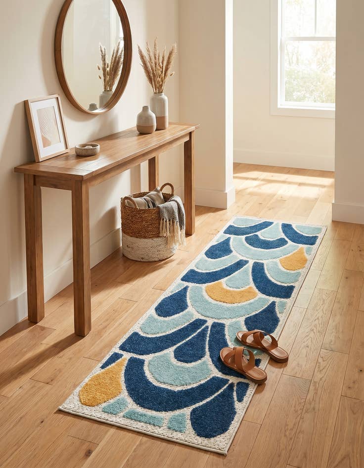 Detail image of 2' x 6' Easy-Clean Belize Indoor / Outdoor Runner Rug