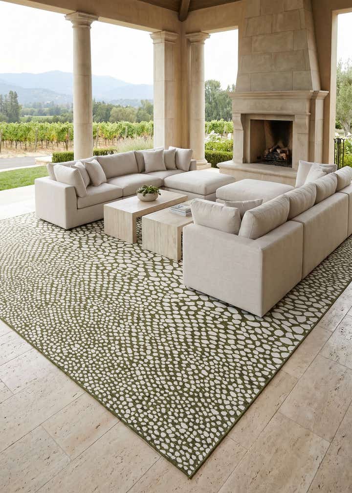 13' x 13' Easy-Clean Jill Zarin Cape Town Indoor / Outdoor Square Rug