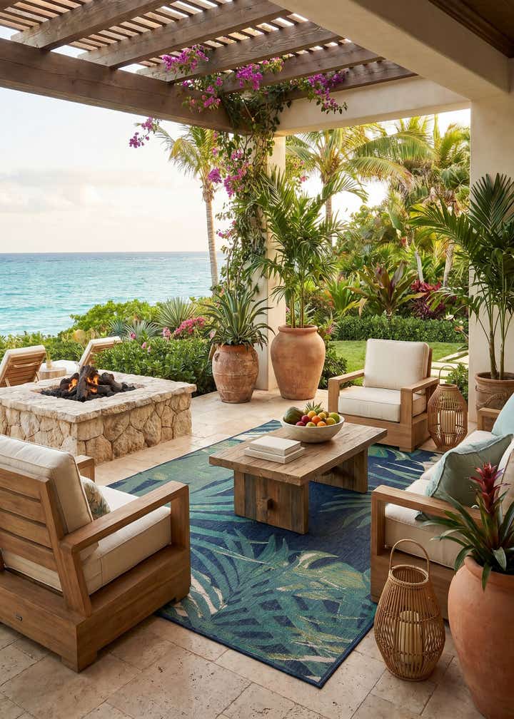 9' x 12' Easy-Clean Baja Indoor / Outdoor Rug