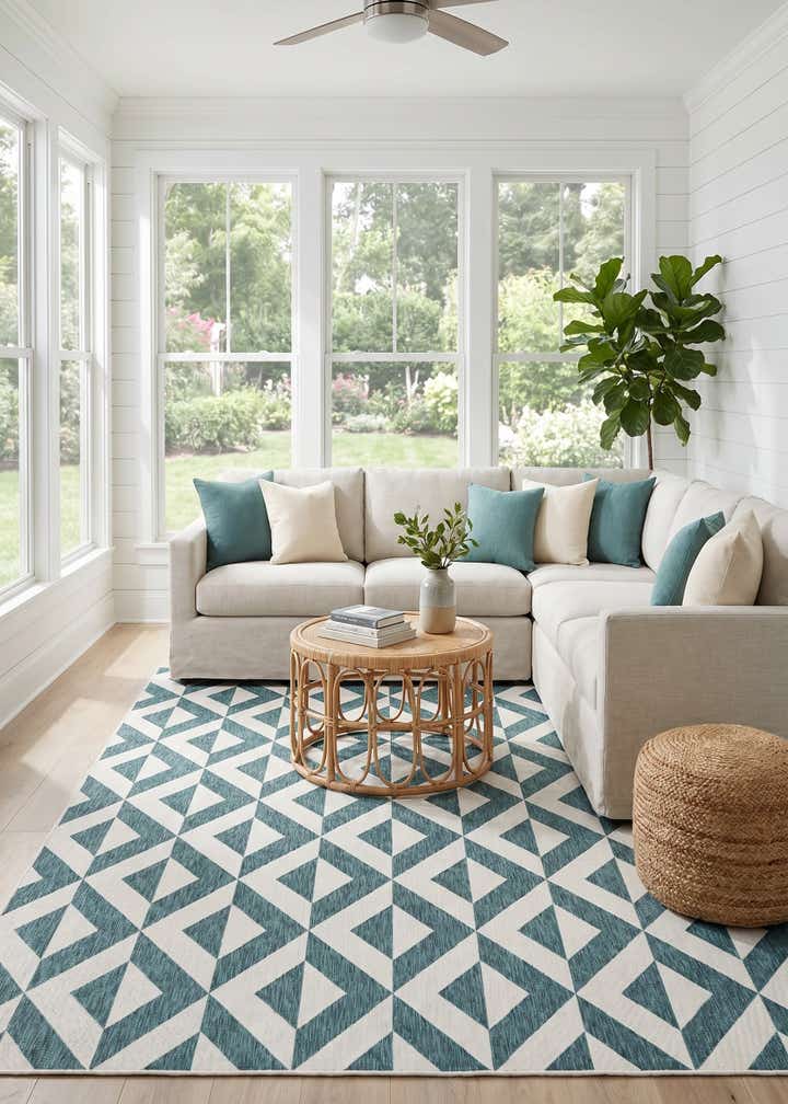 9' x 12' Easy-Clean Jill Zarin Napa Indoor / Outdoor Rug