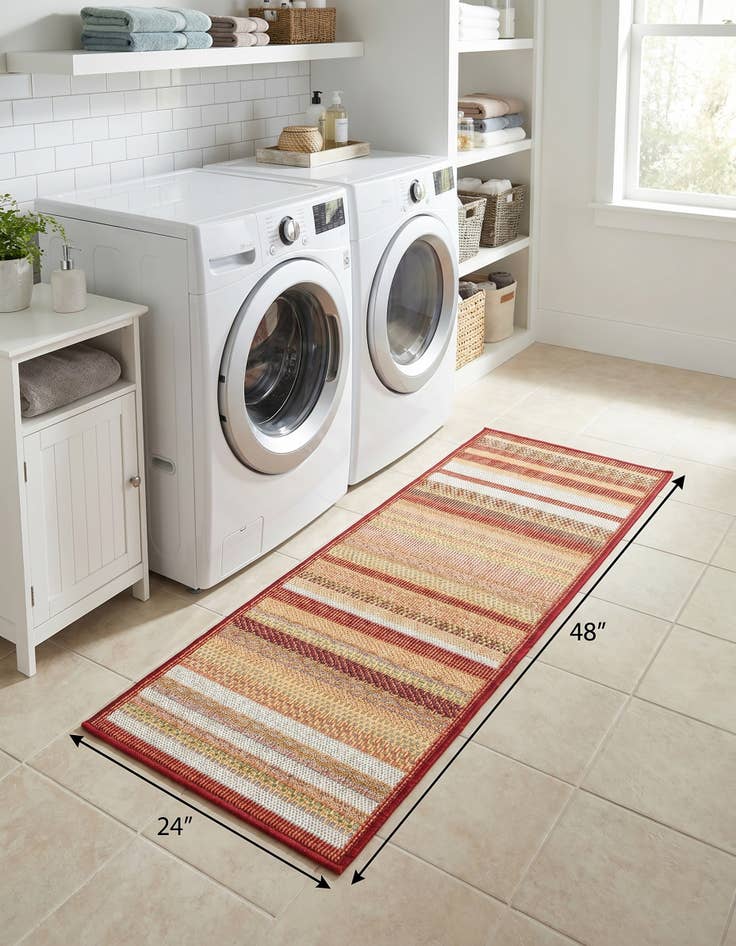 Detail image of 2' x 4' Easy-Clean Baja Indoor / Outdoor Runner Rug