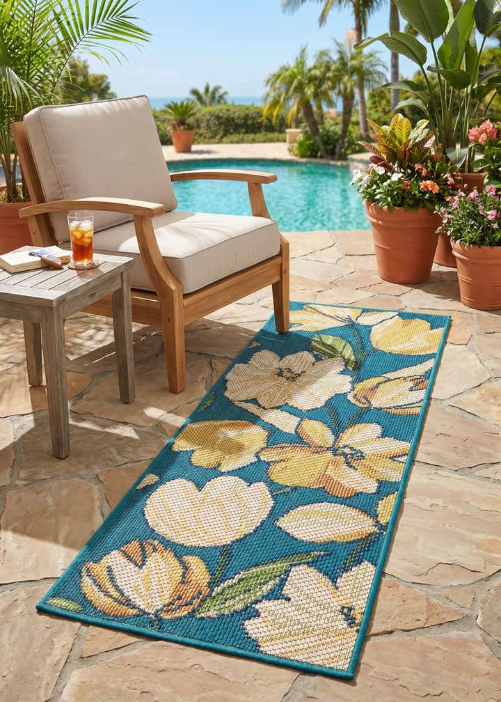 2' x 5' Easy-Clean Baja Indoor / Outdoor Runner Rug