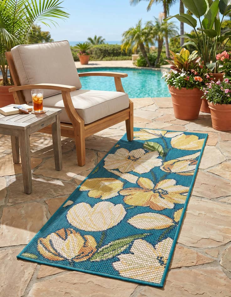 Detail image of 2' x 5' Easy-Clean Baja Indoor / Outdoor Runner Rug