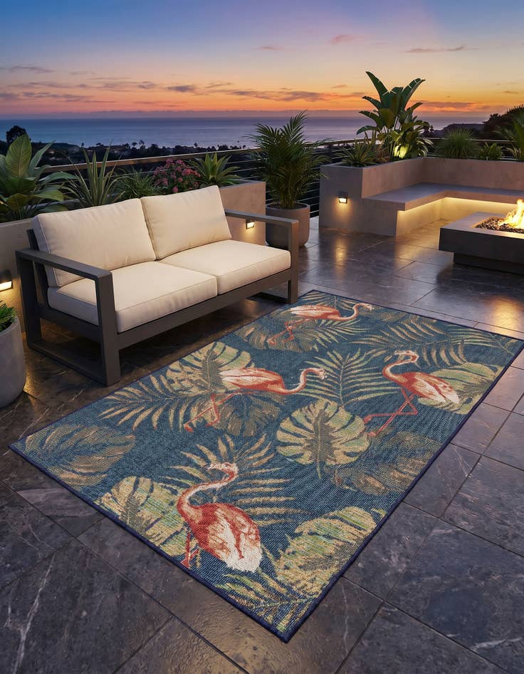 Detail image of 5' 3 x 7' 7 Easy-Clean Baja Indoor / Outdoor Rug