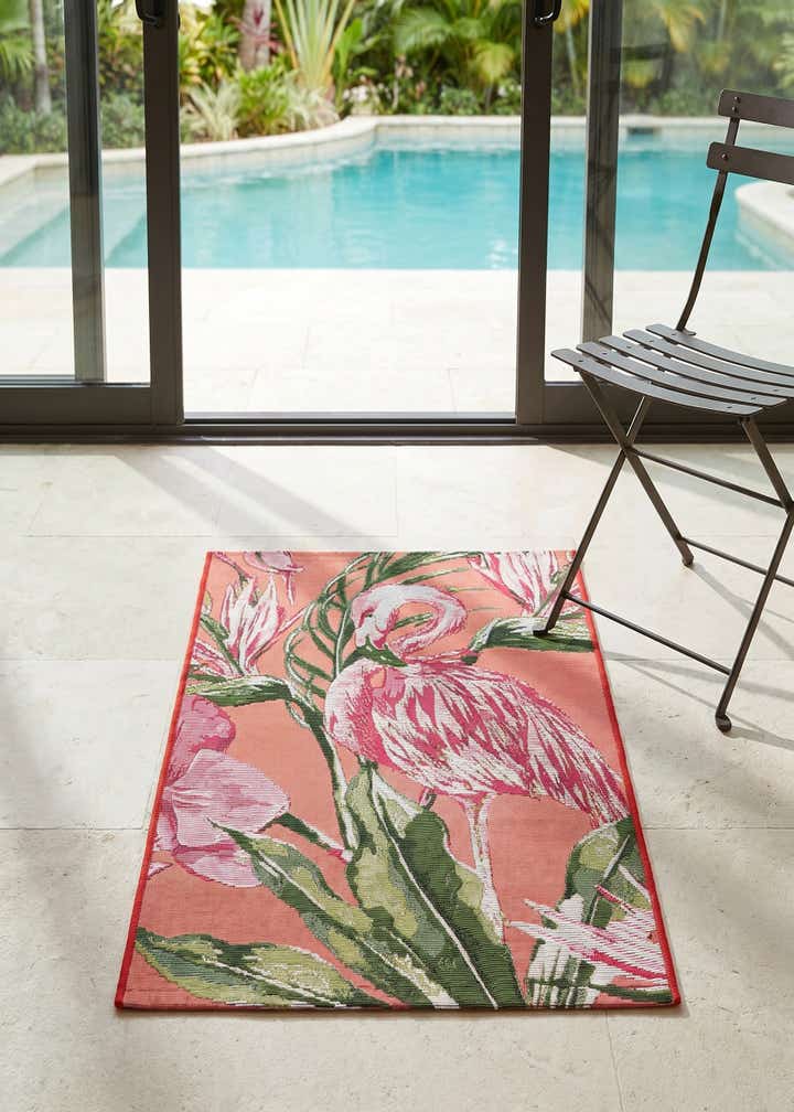 2' x 3' Easy-Clean Botanical Indoor / Outdoor Rug