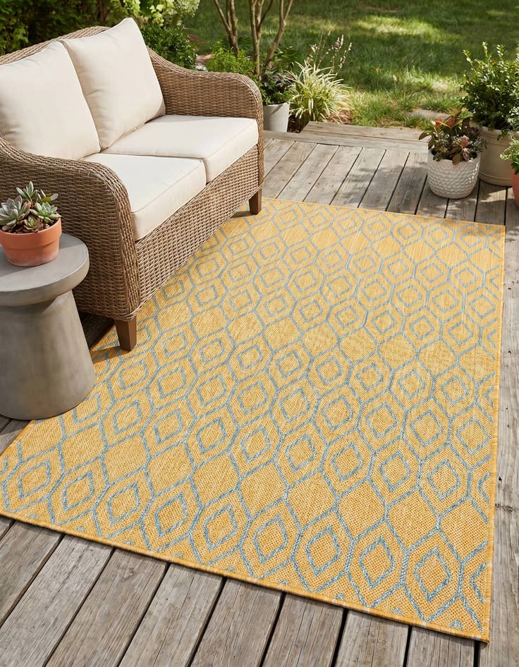 Detail image of 3' x 5' 3 Easy-Clean Jill Zarin Turks and Caicos Indoor / Outdoor Rug