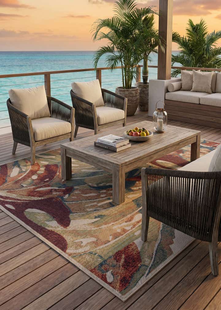 6' x 9' Easy-Clean Baja Indoor / Outdoor Rug