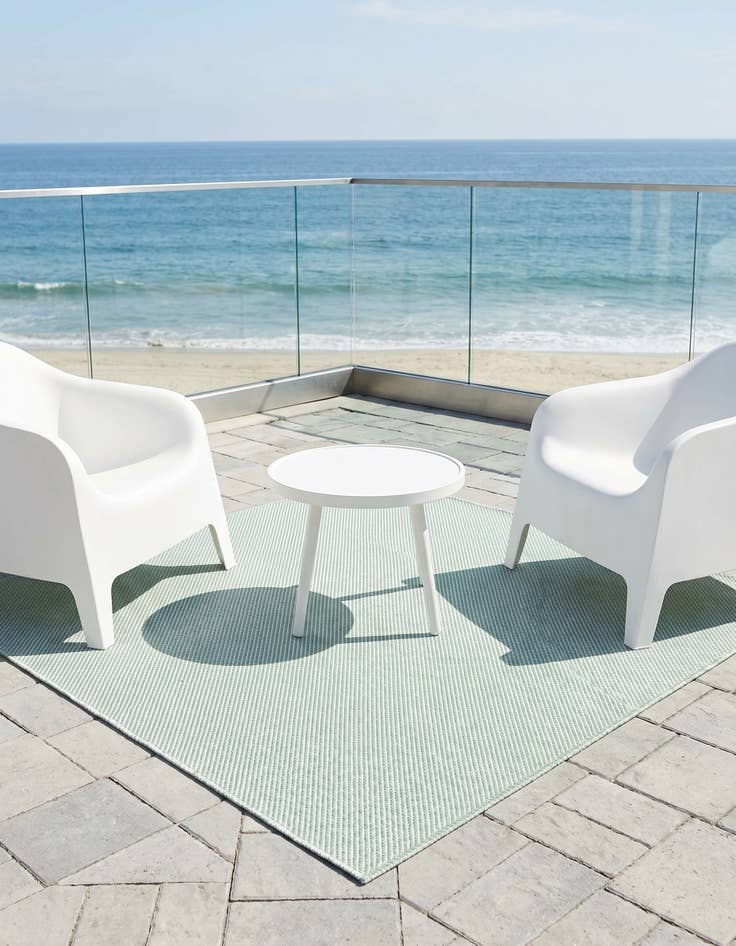 Detail image of 5' 1 x 5' 1 Easy-Clean Jill Zarin Palm Springs Indoor / Outdoor Square Rug