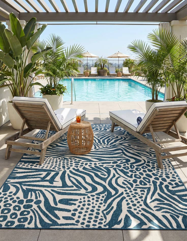 Detail image of 5' x 8' Easy-Clean Safari Indoor / Outdoor Rug