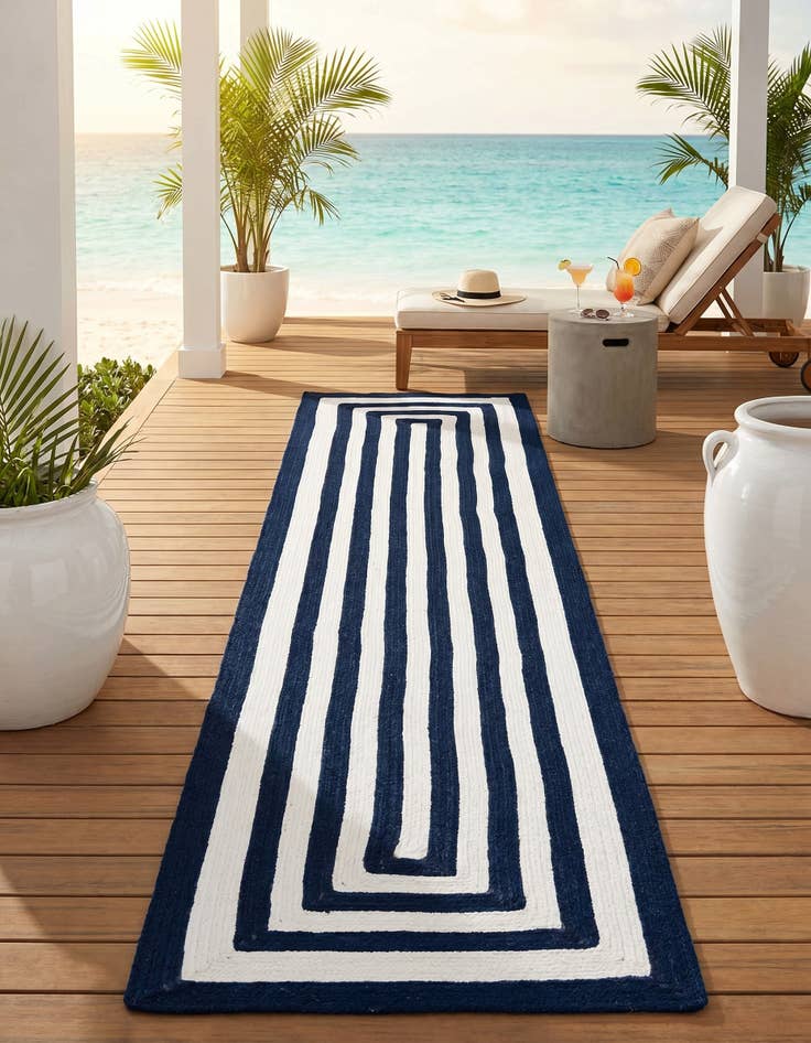 Detail image of 2' x 8' Easy-Clean Eco Verse Washable Indoor / Outdoor Runner Rug
