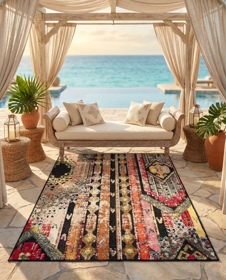 4' x 6' Easy-Clean Casablanca Indoor / Outdoor Rug