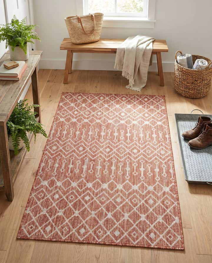 3' x 5' 3 Easy-Clean Trellis Indoor / Outdoor Rug