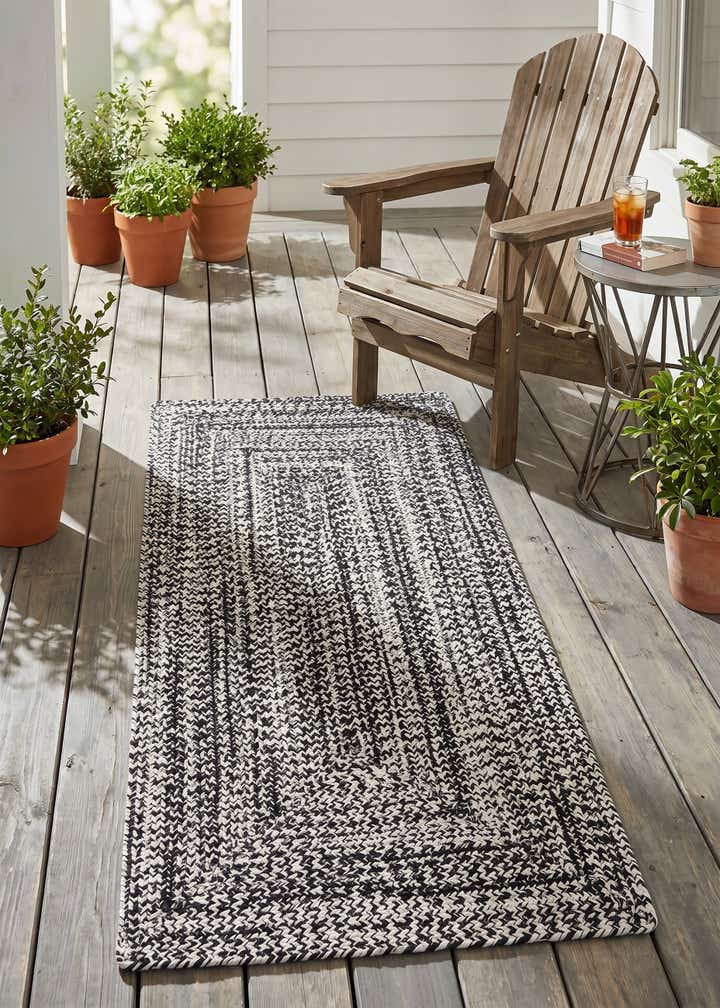 2' x 4' 1 Easy-Clean Eco Verse Washable Indoor / Outdoor Runner Rug