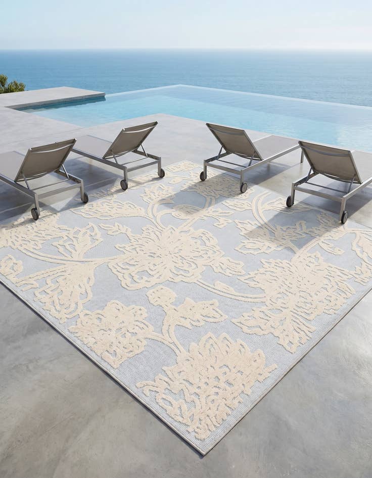 Detail image of 7' 10 x 7' 10 Easy-Clean Aruba Indoor / Outdoor Square Rug