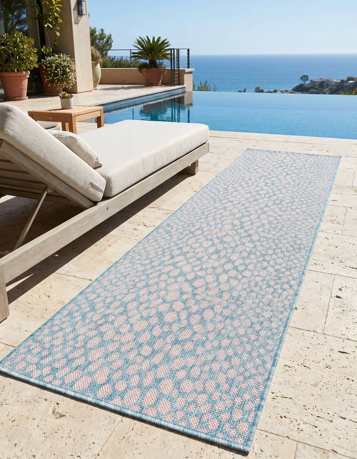 Detail image of 2' x 6' Easy-Clean Jill Zarin Cape Town Indoor / Outdoor Runner Rug
